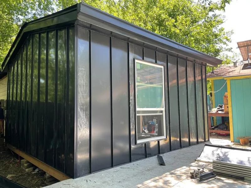 Black standing seam metal wall panels for Roof Inspection in Mount Holly